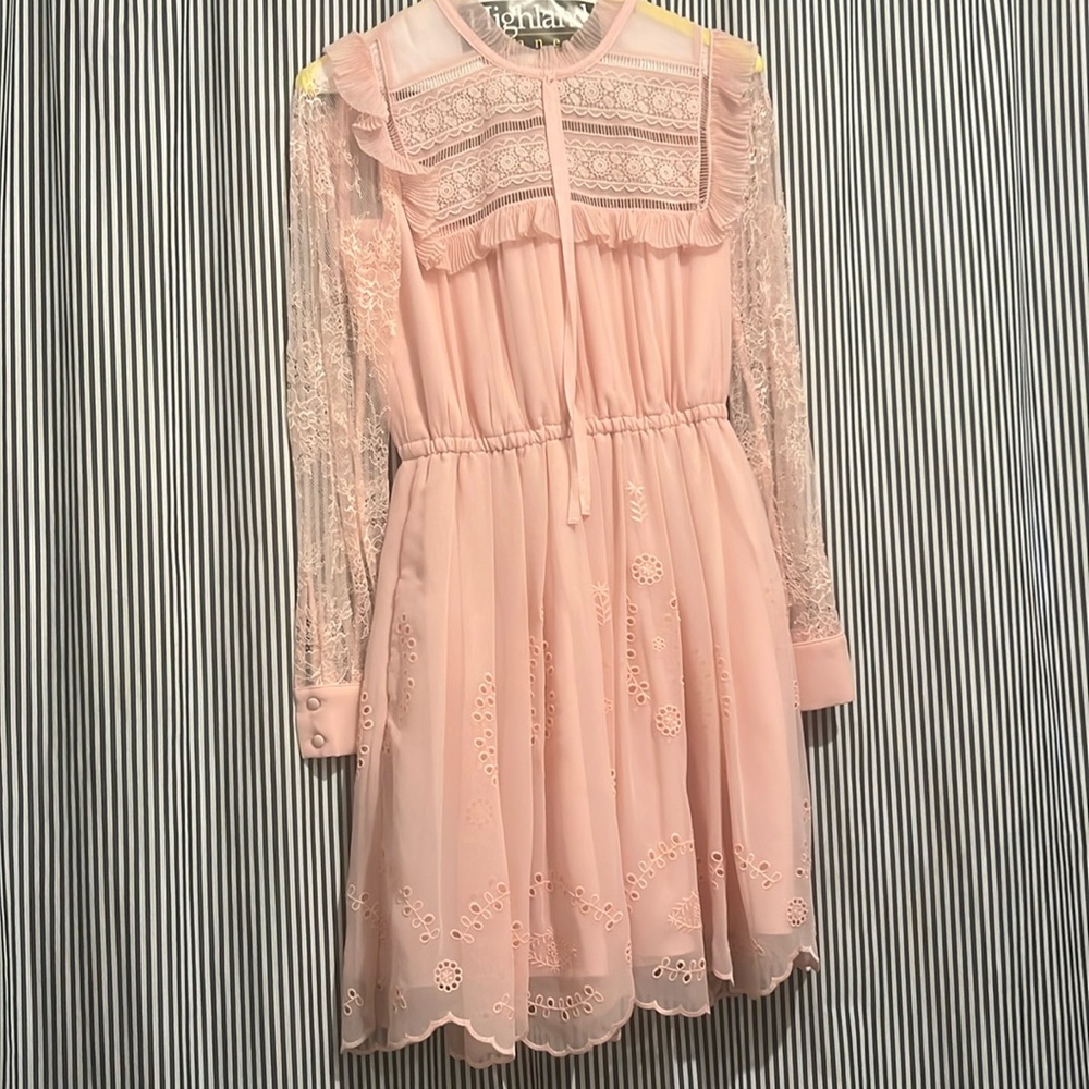 Self portrait size 0 pink lace dress. Kate Middleton